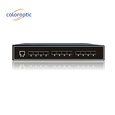 Industrieller Intelligenter Ethernet-Switch mit 8GE SFP 4 Ports 10GE SFP+ 1 Konsole