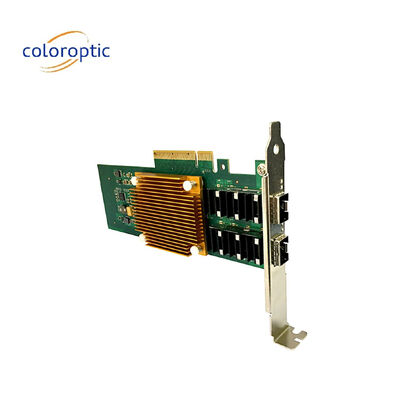 Dual Port PCI Netzwerkkarte 25G Optical NIC Host Bus Adapter PCI Express 2.0