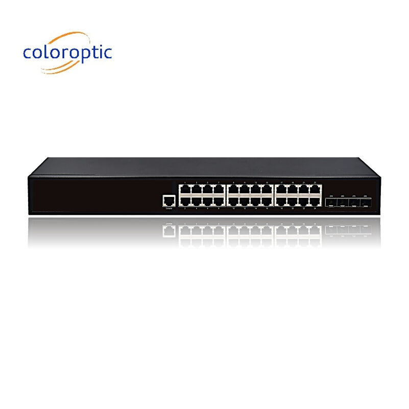 Schicht 2 Intelligent POE Ethernet Switch mit 24 Ports 10/100/1000M 4GE SFP-Ports